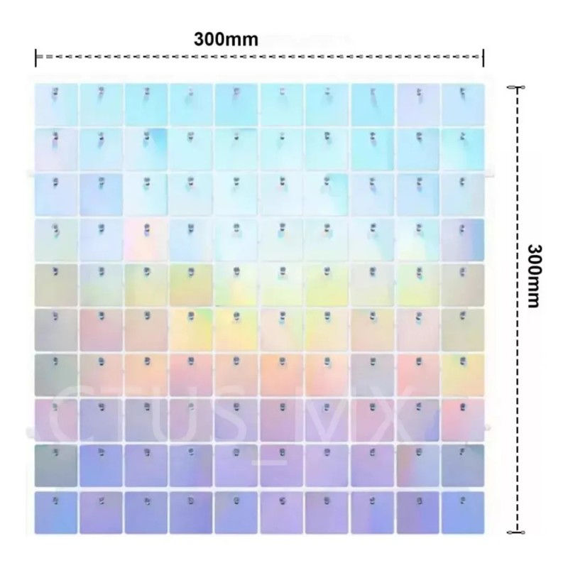 Panel Decorativo Hogar 4d Fiesta Shimmer Wall 30*30cm