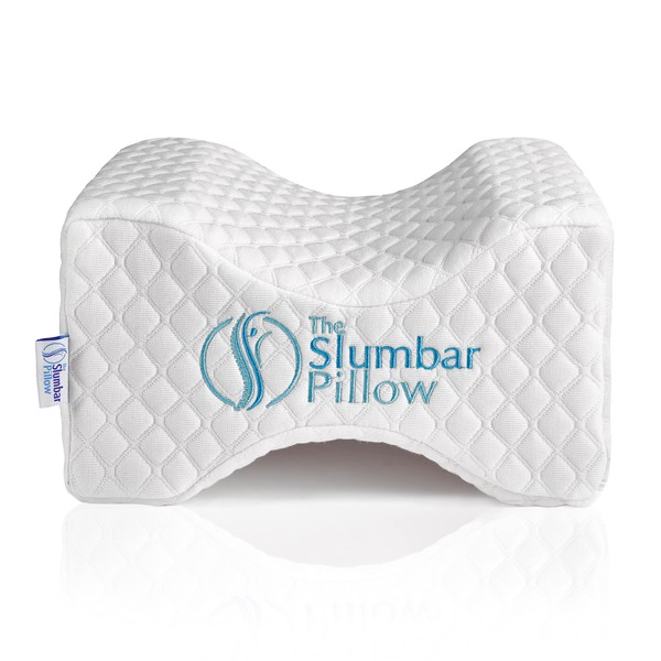 Knee Pillow To Relieve Lower Back, Knee, Hip And Joint Pain, Sciatica And Pregnancy Discomfort ideal for side sleepers. Premium Contour Leg pillow With Washable Cover, Free Ebook Included