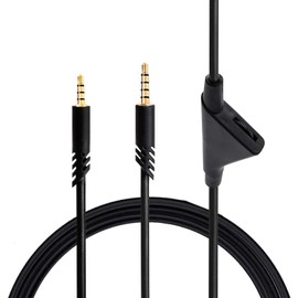 Replacement A10 A30 A40 Audio Cable for Astro A10 A30 A40, 2M Headphone Cable Aux Cable Volume Control for Astro A10 A30 A40