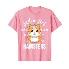 Hamster Shirt Kids Girls Just a Girl Who Loves Hamsters T-Shirt