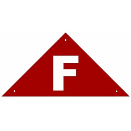 Buildingsigns.com State Truss Construction Sign-F (RED ,Reflective Aluminum ,Heavy duty-REF24-102
