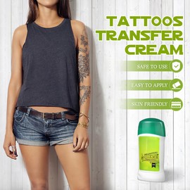 Tattoo Transfer Gel Stick Tattoo Transfer Cream Gel for Tattooing Antiperspirant Tattoo Deodorant, Safe Temporary Tattoo Supplies