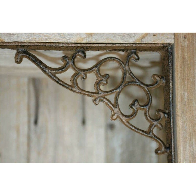 Southern Metal Victorian Country Cottage Open Shelving Shelf Brackets, Cast