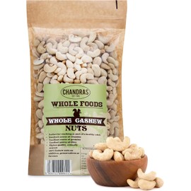 Chandra Whole Foods Whole Cashew Nuts – 1kg, Raw, Premium Quality, Gluten-Free, Keto-Friendly & Vegan