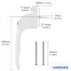 Hardver Universal Handle 1PCS Lockable Window Handle Inline Locking Universal
