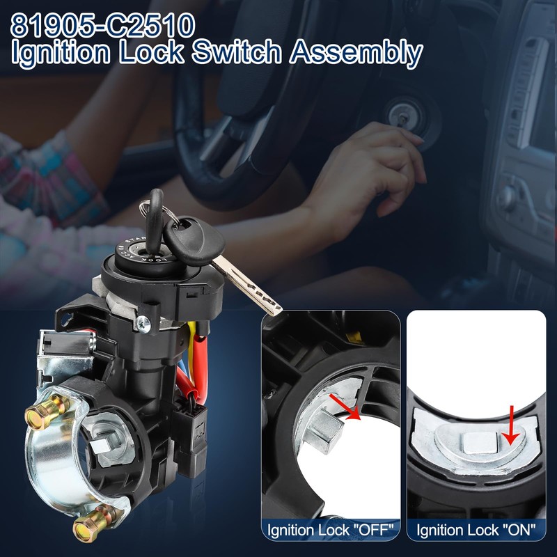 81905-C2510 Ignition Lock Cylinder & Housing for 2015 2016 2017