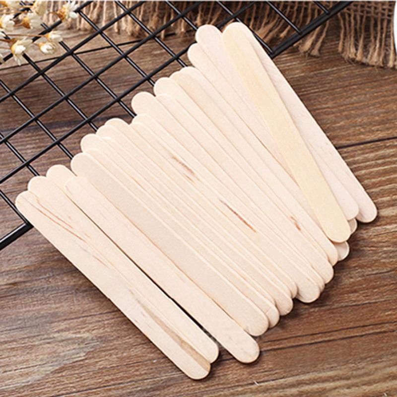 J&L Ray Wooden Sticks, 200 Wooden Ice Sticks DIY Mini