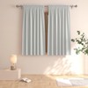 Light Grey Room Darkening Curtains 54 inches Long Window Curtain