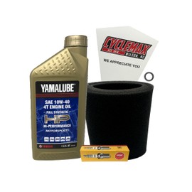 Cyclemax Full-Synthetic Yamalube Tune-Up Kit compatible with 1985-2001 Yamaha BADGER