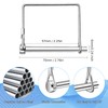 Aemygo 40 Pcs Square Coupler Pin 1/4 Inch Safety Shaft
