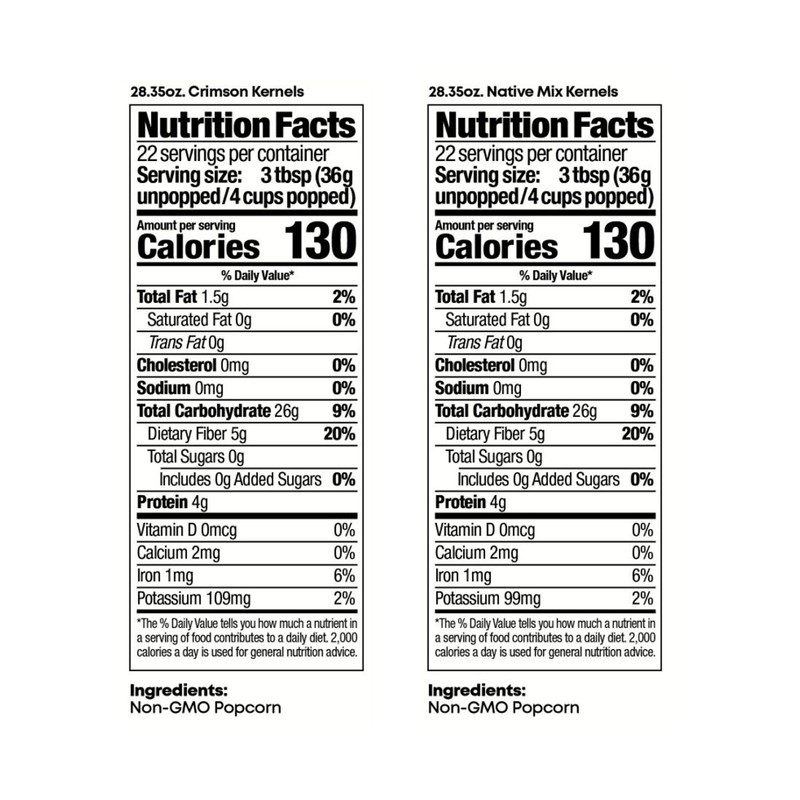 Black Jewell Gourmet Popcorn Kernel Variety Pack with Crimson and
