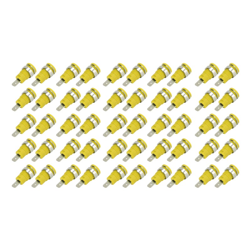 50Pcs Banana Socket 4mm High Current Discharge Long Service Life