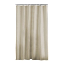 Douceur d'Intérieur 1800696 Duschvorhang mit Haken, Polyester, Taupe, 180 x 200 cm
