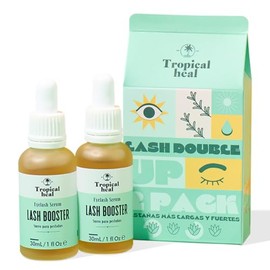 Tropical Heal - 2 Sueros Naturales Lash Booster para Crecimiento de Pestañas y Cejas - Tratamiento Nutritivo y Fortalecedor para Pestañas Más Largas y Fuertes - Fórmula con Extractos 100% Naturales, 30 ml c/u