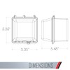 TayMac MM7440G 4.75-in. Deep Outdoor Box, UFAST 55-in-1, Rated NEMA