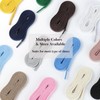 Stepace [2 Pairs] Flat Shoe Laces 5/16" Wide for Sneakers