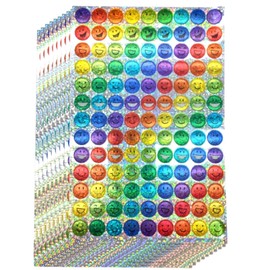 La Kissa Reward Stickers, Cute Glitter Stickers, Smiles Toilet Training, 1170 Pieces (10 Glitter Smiles)