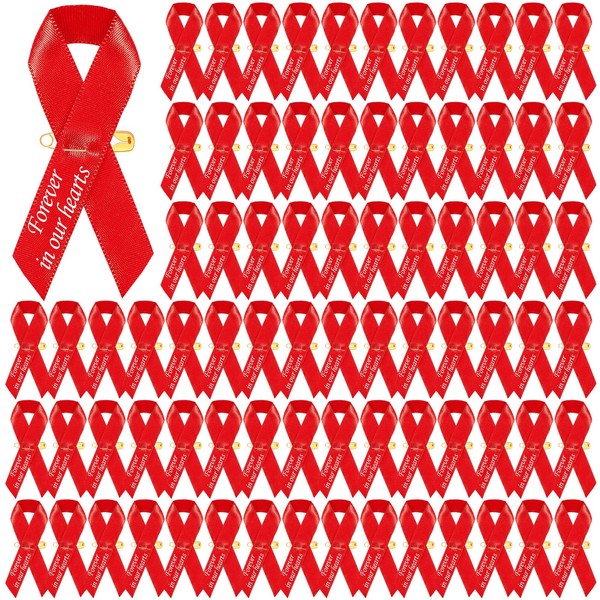 100 Pcs Funeral Ribbons Memorial Ribbon Funeral Pins Classic Memorial