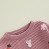 Geagodelia Girl Easter Baby Toddler Spring Knit Sweater Carrot Bunny
