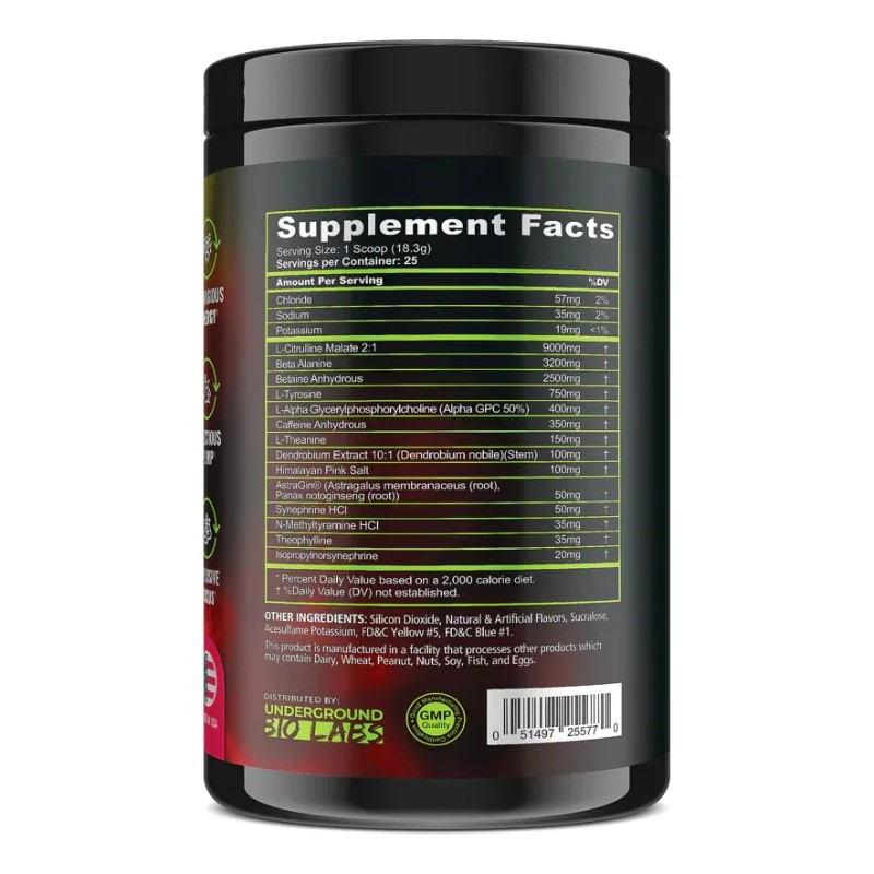 Pre Entreno Panda Supplements Pandemic Extreme Pre Workout