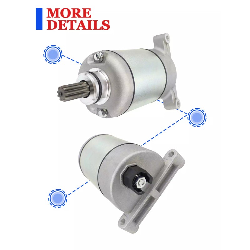Motorsupermarkets Starter for Yamaha Grizzly 700 2009-2023 All Models with