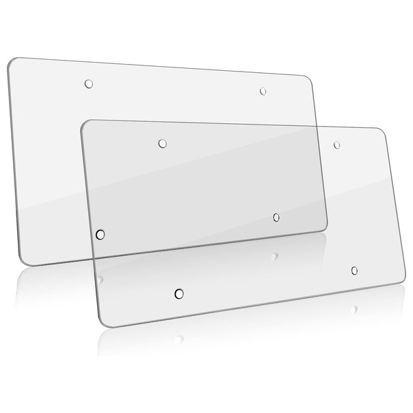 2 Pack License Plate Cover,Weather Resistance,Unbreakable Licence Plate Protector with