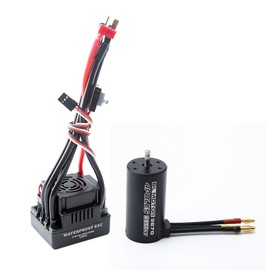 Waterproof 3670 2650KV Brushless Motor 120A Brushless ESC Combo Set for 1/8 Remote Control Car Truck