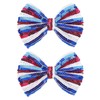 4th of July Patriotic Hair Bows American Flag Alligator Clip