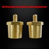 Ampper M6 Thread Male Brass Battery Terminal Charging Posts, M6