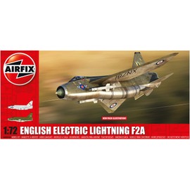 Airfix X-4054A 1/72 British Air Force English Electric Lightning F2A Plastic Model, Molded Color