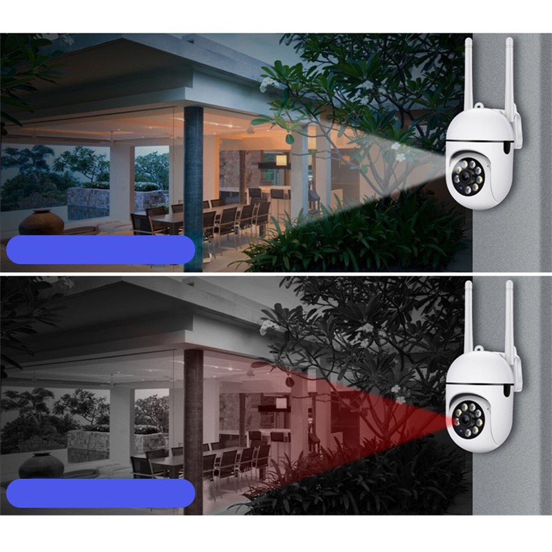1080P Outdoor Security Camera 360° Viewing Angle 2 Way Audio