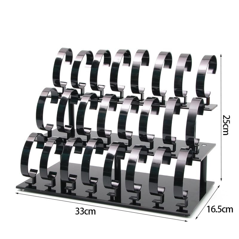 3-Tier Watch Stand Holder Removable 24 Acrylic Watch Jewelry Display