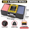 Automatic 2-Deck Card Shuffler, Battery Operated Electric Playing Card Shuffle