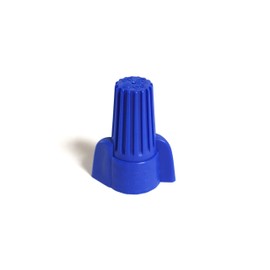 100pcs, Blue Winged Wire Connectors, Wing Wire Nuts Blue, Twist-On Easy Screw On Type Connectors, Heavy Duty, For Connect Electrical Wiring, Wing wire connectors, Easy Twist-On Ribbed Cap
