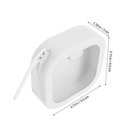 Healeved 2pcs Hair Tie Organizer Box Portable Travel Storage for Hair Accessories Cotton Swabs Makeup Pads Compact Multipurpose Desktop Holder for Adults