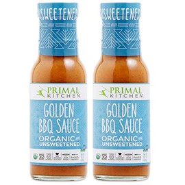 Primal Kitchen's Golden BBQ Sauce, Organic & Unsweetened, 8 oz, Pack of 2