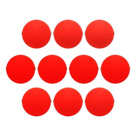 PATIKIL Fishing Bobbers Floats 0.6 Inch Dia, 10 Pack Fishing Rig Float Round Slip Responsive Pompano Floats Buoy Rig Stoppers for Surf Fishing Crappie Trout Catfish Walleye, Red