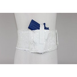 Daltech ForceÂ Women's White Lace Belly Band Holster (White, X-Large)