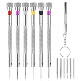 6 PCS Micro Precision Watch Repair Kit, Professional Watch Screwdriver Set with Extra 6 PCS Replacement Blades for Repairing Computer Jewelry Phone Eyeglasses