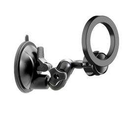 Quyee for Magsafe Universal Magnetic Phone Holder, Multi-Directional Dual 360 Degree Rotating Suction Cup Phone Wall Mount, Tiktok YouTube Vlog Video Recording Kit, Travel Essentials Accessories