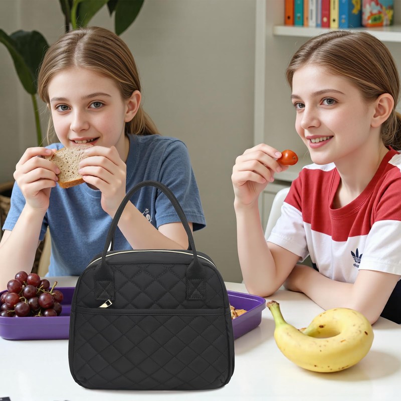 LOIDOU Insulated Lunch Bag, Small Cooler Bag for Office, School,