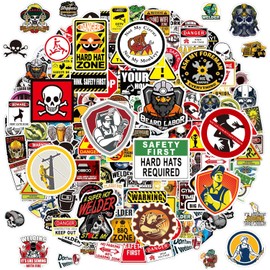 200Pcs Hard Hat Stickers, Funny Prank Stickers for Adults (Dirty) Waterproof Helmet Stickers for Tool Box, Welder, Construction, Electrician, Mechanics, Vinyl Stickers for Water Bottle Blue Collar Men