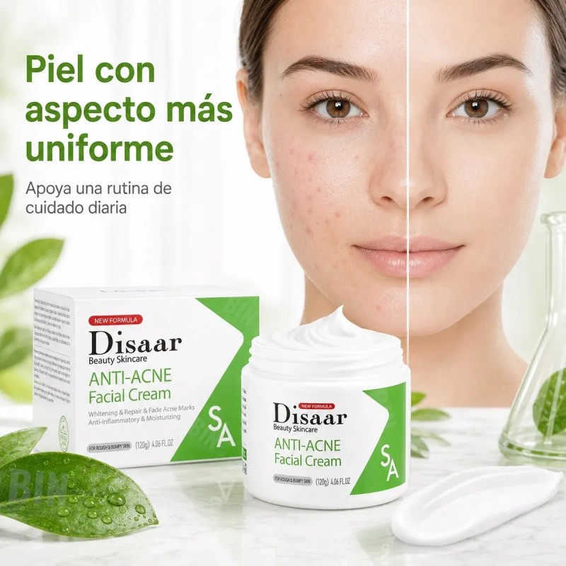 Crema Para Piel Grasa Y Imperfecciones, Antiacné Disaar, 2pz