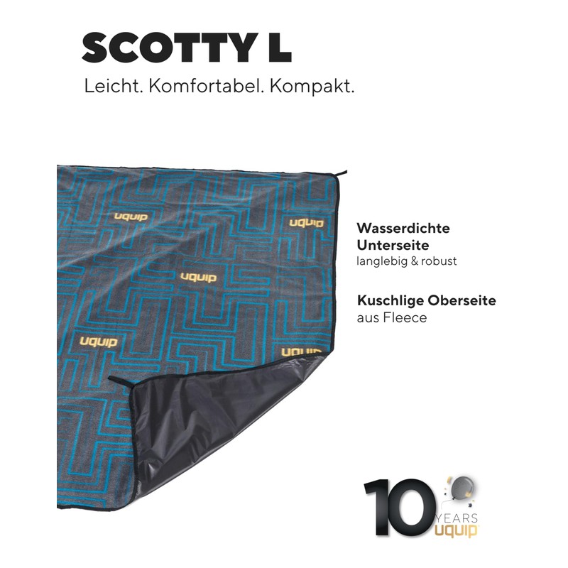 Scotty Picnic Blanket, L, Grey