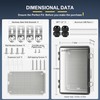 Waterproof and Dustproof Transparent Electrical Box, ABS Plastic Electrical Enclosure