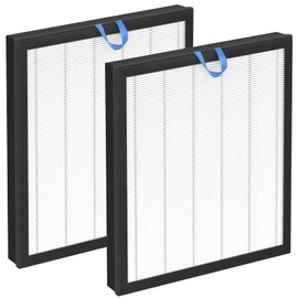 Vital 100S Replacement Filter Compatible with LEVOIT Vital 100S Air Purifier, 3-in-1 High-Efficiency H13 True HEPA and Activated Carbon Filter, 2 Pack Vital 100S-RF Filter White