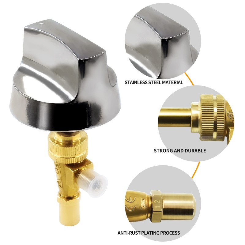 MENSI Propane Natural Brass Hotel Commercial Kitchen Gas Control Valve