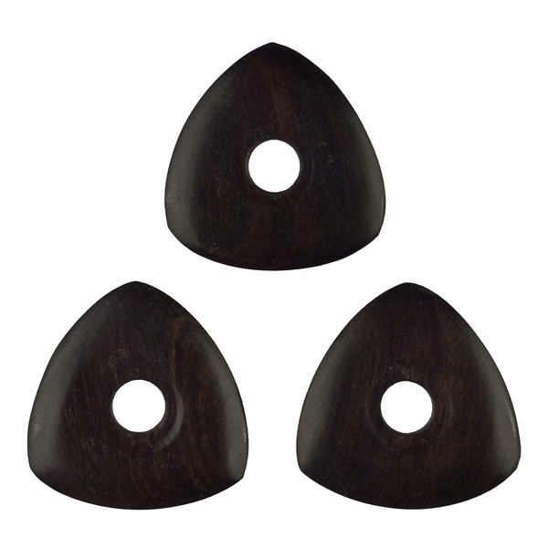 Ebony Wood Guitar Or Bass Pick - 4.0 mm Ultra