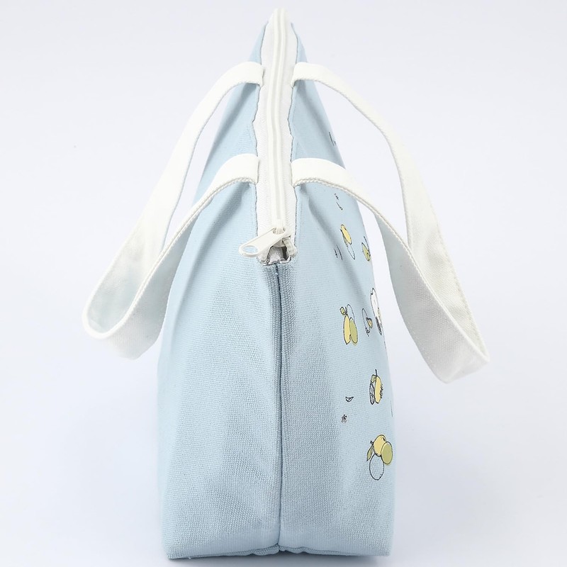 OSK TB-14 Insulated Tote Lunch Bag, Bento Bag, Purple, Peanuts,