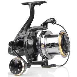 HPLIFE Surf Fishing Reel, 18.7oz Carbon Fiber Spinning Reel 8000/10000/12000 Long Casting Ultra Smooth 10+1 Stainless BB, 66LBS Max Drag Power Saltwater Ocean Offshore Fishing (KCN4, 10000)